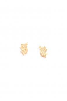 Gold Koala Bear Earrings by Must Have