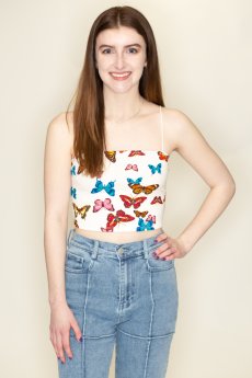 Butterfly Crop Top by Bear Dance