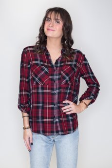 Plaid Button Down by Timing