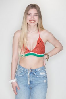 Watermelon Crochet Top by Blue Blush