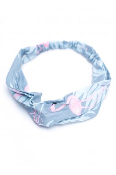 Blue Flamingo Headband by Ellas