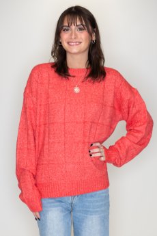 Windowpane Sweater by La Miel