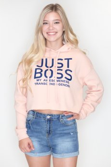 Just Boss Cropped Hoodie by May 23