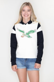 Philadelphia Eagles Cropped Fleece Hoodie by Junk Food