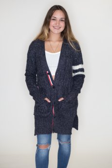 Button Up Cable Knit Cardigan by Racheal