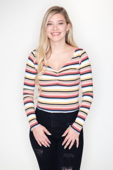 Striped Crop Top by Bear Dance
