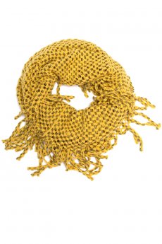 Mustard Two Tone Tube Scarf by Life Is Beautiful