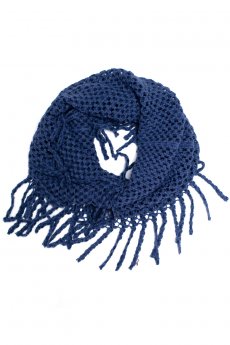 Navy Two Tone Tube Scarf by Life Is Beautiful