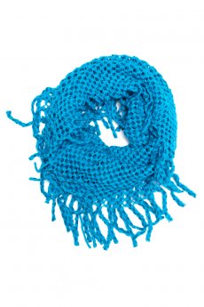 Turquoise Two Tone Tube Scarf by Life Is Beautiful