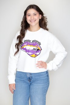 West Chester University Lips Sweatshirt by Lojo
