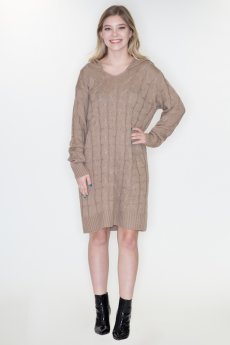 Hoodie Sweater Dress by Cozy Casual