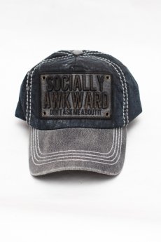 Socially Awkward Vintage Ballcap by Kbethos