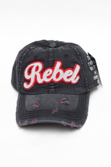 Rebel Vintage Baseball Cap by Kbethos