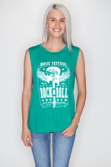 Music Festival Tank by Rock N Rose