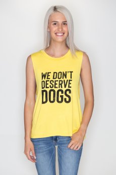 Don't Deserve Dogs Tank by Rock N Rose