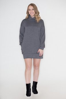 Cowl Neck Sweatshirt Dress by Cherish