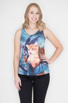 Cats And Dragons Tank by Bear Dance