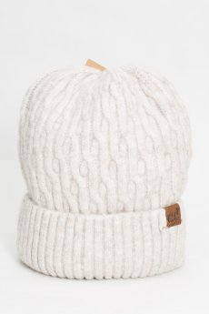 Oatmeal Chain Link Beanie