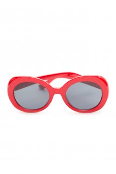 Red Retro Round Frame Sunglasses by Ocean and Land