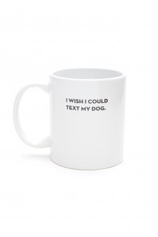 Dog Text Mug by Sapling Press
