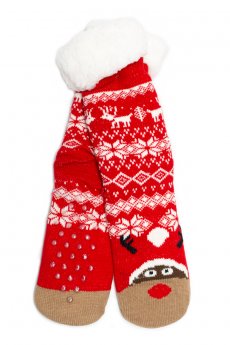 Reindeer Slipper Socks