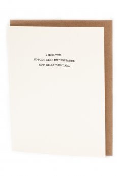 Nobody Understands Me Card by Sapling Press
