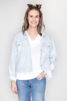 Tie-Dye Denim Jacket by La Miel