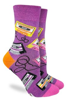 Retro Cassettes Socks by Good Luck Sock