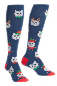 Santa Claws Knee High Socks by Sock It To Me