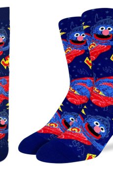 Super Grover Socks by Good Luck Sock