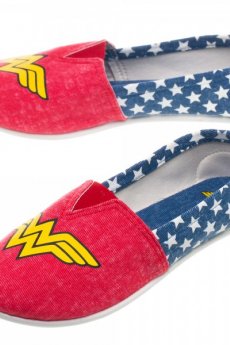DC Comics Wonder Woman Slip On Shoes by Bioworld