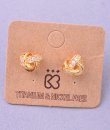 Rhinestone Knot Earrings