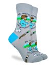 Bob Ross Happy Accident Socks by Good Luck Sock