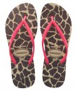 Havaianas Slim Fluorescent Animal Giraffe Sandals