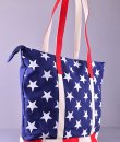 American Flag Tote Bag by Bijorca