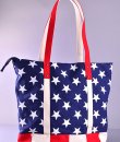 American Flag Tote Bag by Bijorca