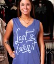 Lost And Lovin It Muscle Tank by Junk Food