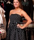 Polka Dot Strapless Dress by Miss Avenue