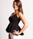 Textured Peplum Top by Ya Los Angeles