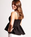 Textured Peplum Top by Ya Los Angeles