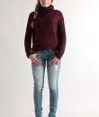 Cropped Turtleneck Sweater by She and Sky