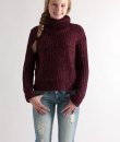 Cropped Turtleneck Sweater by She and Sky