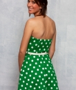 Green Polka Dot A-Line Dress