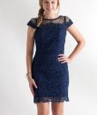 Beaded Lace Trim Dress by NikiBiki