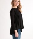 Contrast Knit Sleeve Top by She and Sky