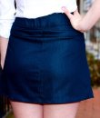 Chambray A-Line Skirt by Final Touch