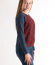 Lace Front Sweatshirt by Timing