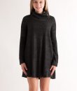 Button Cowl Neck Dress by Cherish