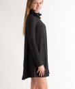 Button Cowl Neck Dress by Cherish