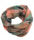 Fringe Plaid Infinity Scarf by Love of Fashion